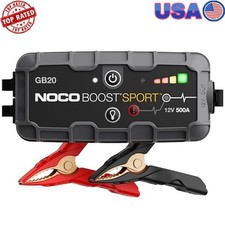 500Amp Lithium Jump Starter Portable Power Bank Charger Car Battery Booster Pack