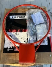 Lifetime SLAM-IT RIM Basketball Hoop 18” Model #5820 Spring Back Action Complete