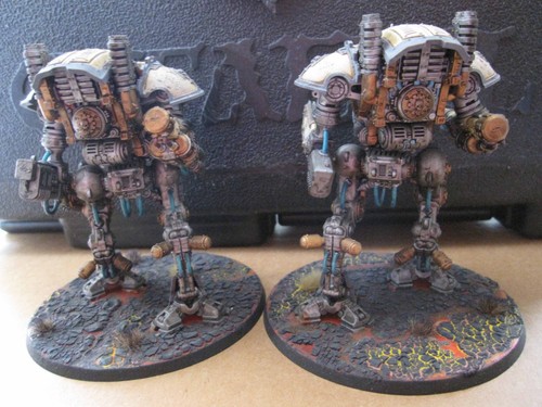 40K Imperial Knights Armiger  x 2 with Thermal Spear and Reaper chain glaive - Picture 4 of 7