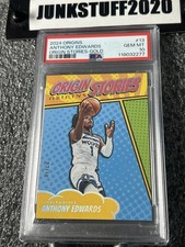2024-25 Origins Anthony Edwards PSA 10 GOLD! 3/10 Holo 13 POP 1/1 Origin stories