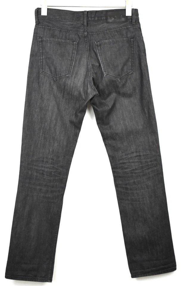 Jimmy Choo X H&M Vaqueros Hombre US 29 Negro Levemente Descolorido Corte Normal - Imagen 2 de 4