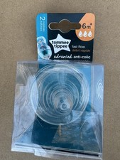 Tommee Tippee Fast Flow Nipples 6M 1 pack of 2 Advanced Anti Colic