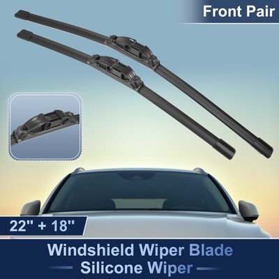 2 Pcs Front Silicone Windshield Wiper Blades for Opel for Astra H 2005-2010