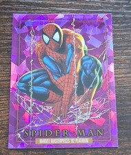 Spider-Man 2024 Marvel Masterpieces'92 Platinum #87 Purple Crystals 🔥