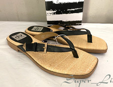 NEW DV by Dolce Vita Women's Flat Thong w/Buckle Sandals - SIZE 8 - BLACK