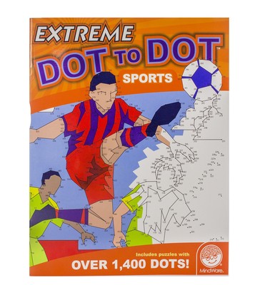 MindWare Extreme Dot To Coloring Sports Book For Kids Teens Fun Activity Toy