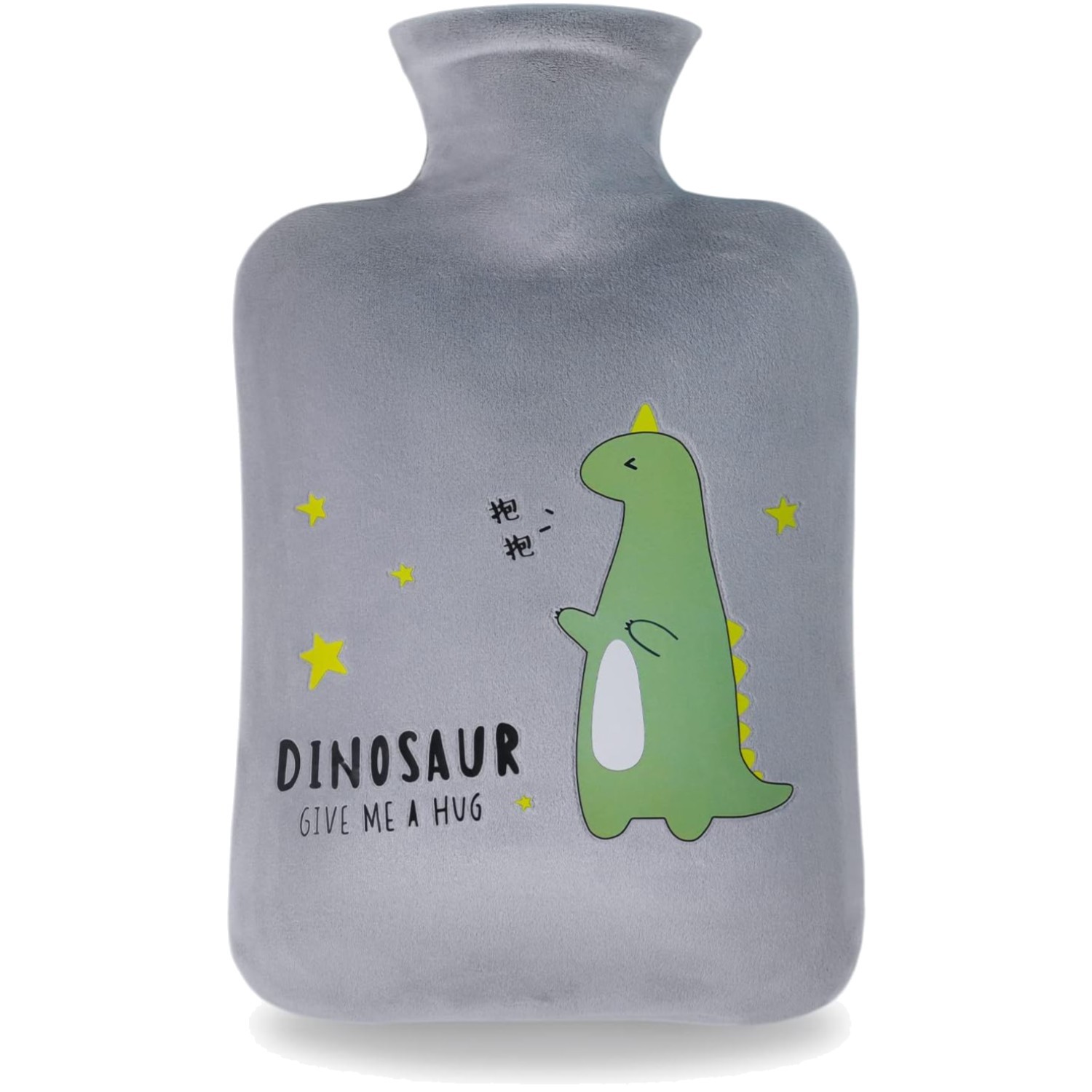 2L Auslaufsichere Wärmflasche mit Kuschelbezug - für Schmerzlinderung