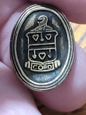 Vintage Cord Automobile Brass Emblem Vehicle Medallion Nameplate 