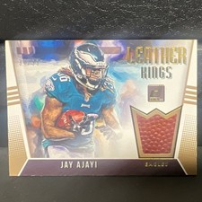 Panini 2018 Donruss Leather Kings Jay Ajayi LK-JA 34/99 Eagles Memorabilia