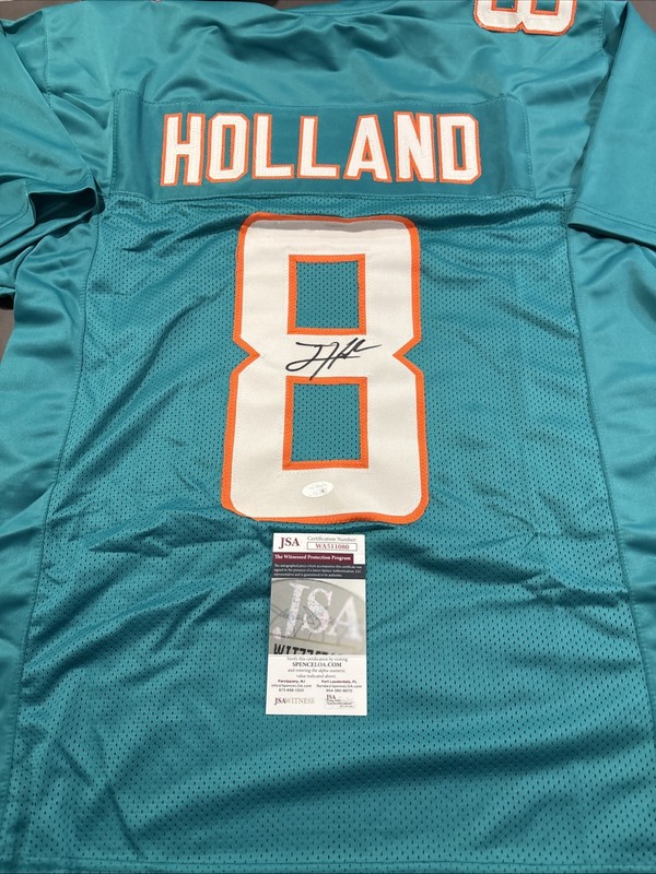 Jevon Holland Autographed Signed XL Custom Dolphins Jersey-JSA Witnessed
