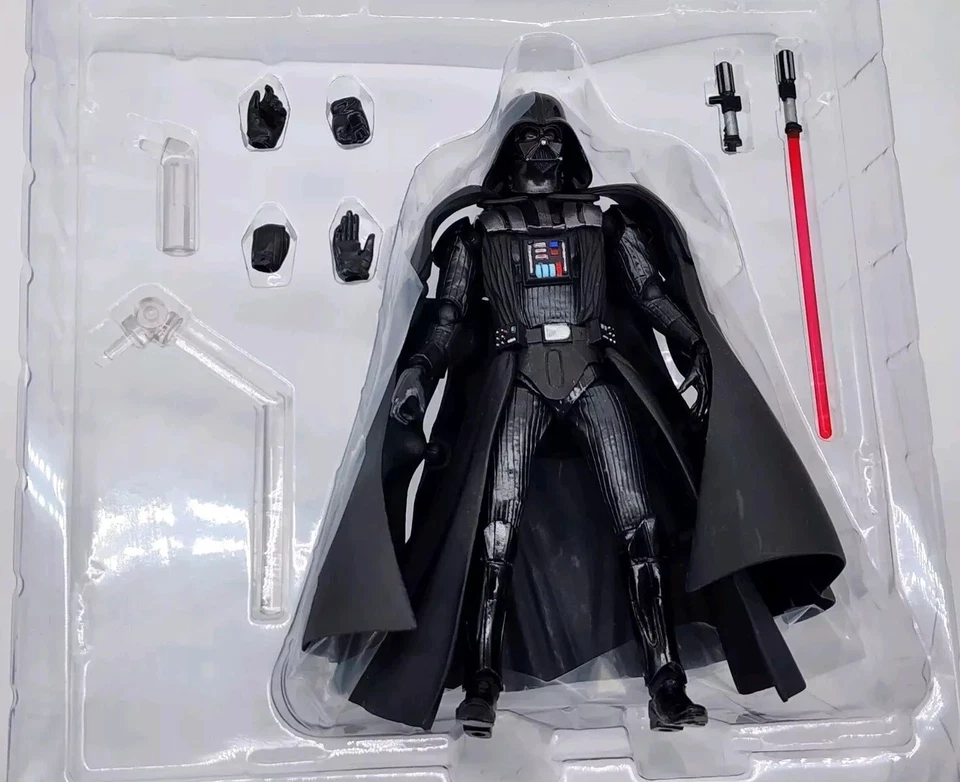 DARTH VADER REVOLOTECH Kaiyodo FIGURA ACTION Box Rotto STAR WARS Originale - Immagine 4 di 4
