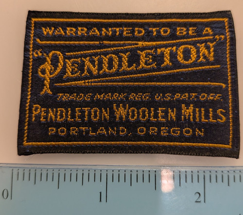 Vintage Factory Authentic NOS Pendleton Woolen Mills Tag