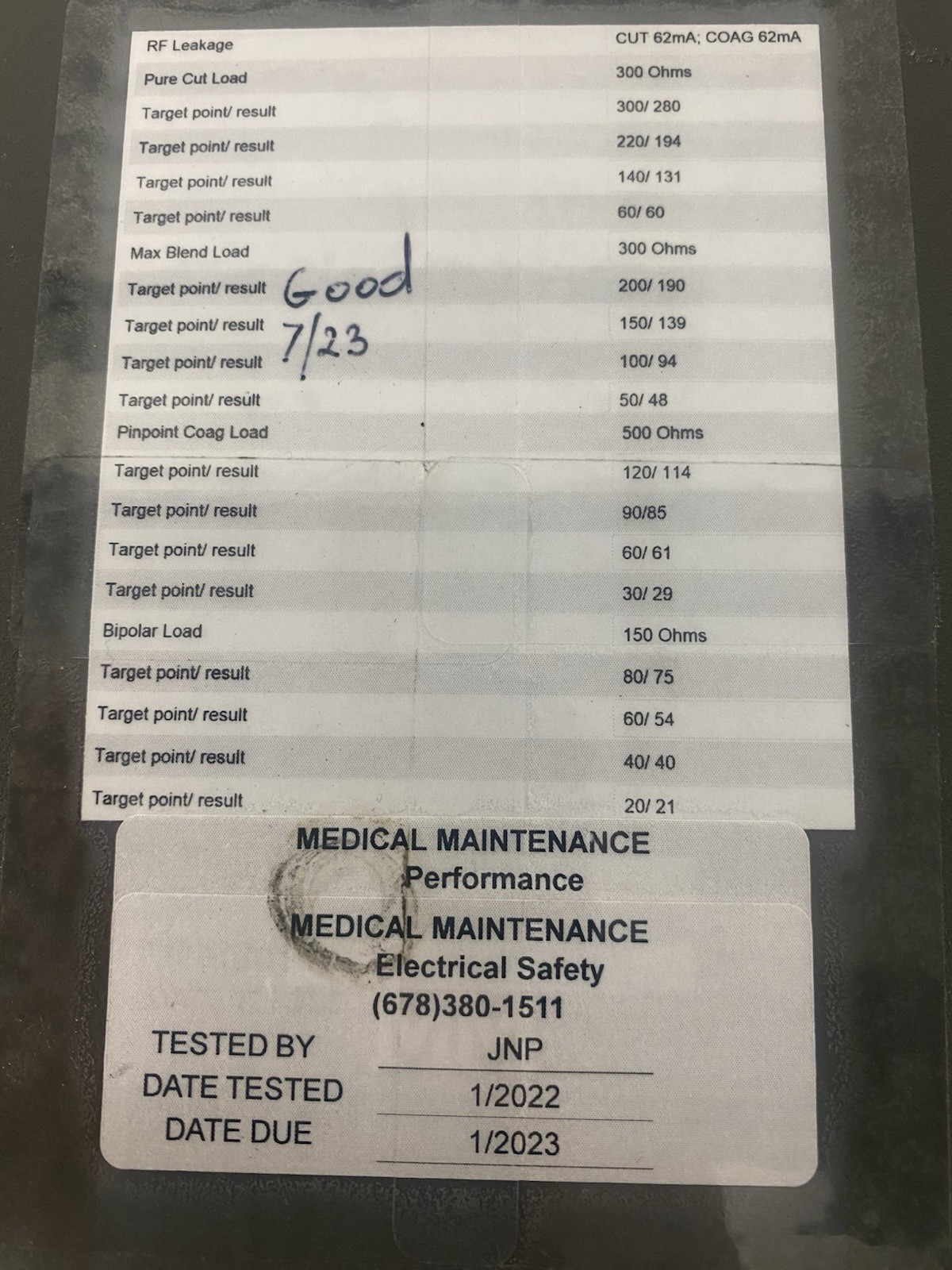 BOVIE IDS-300 ELECTROSURGICAL GENERATOR POWERS ON