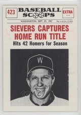 1961 Nu-Cards Baseball Scoops Roy Sievers #423 9ca