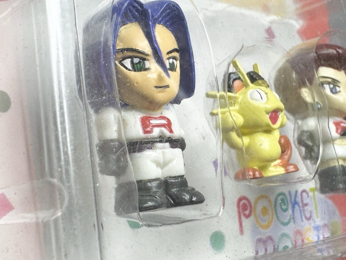 Pokemon Chibi Poke House TOMY Mini Figures Jessie James Meowth NIB