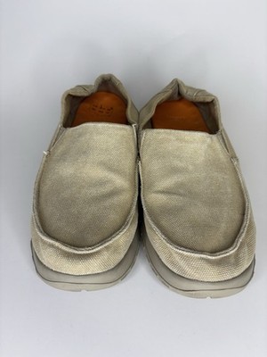 Soft Science Mens 9 Tan Canvas Casual Slip On Shoes Lightweight Sun Wash Comfort