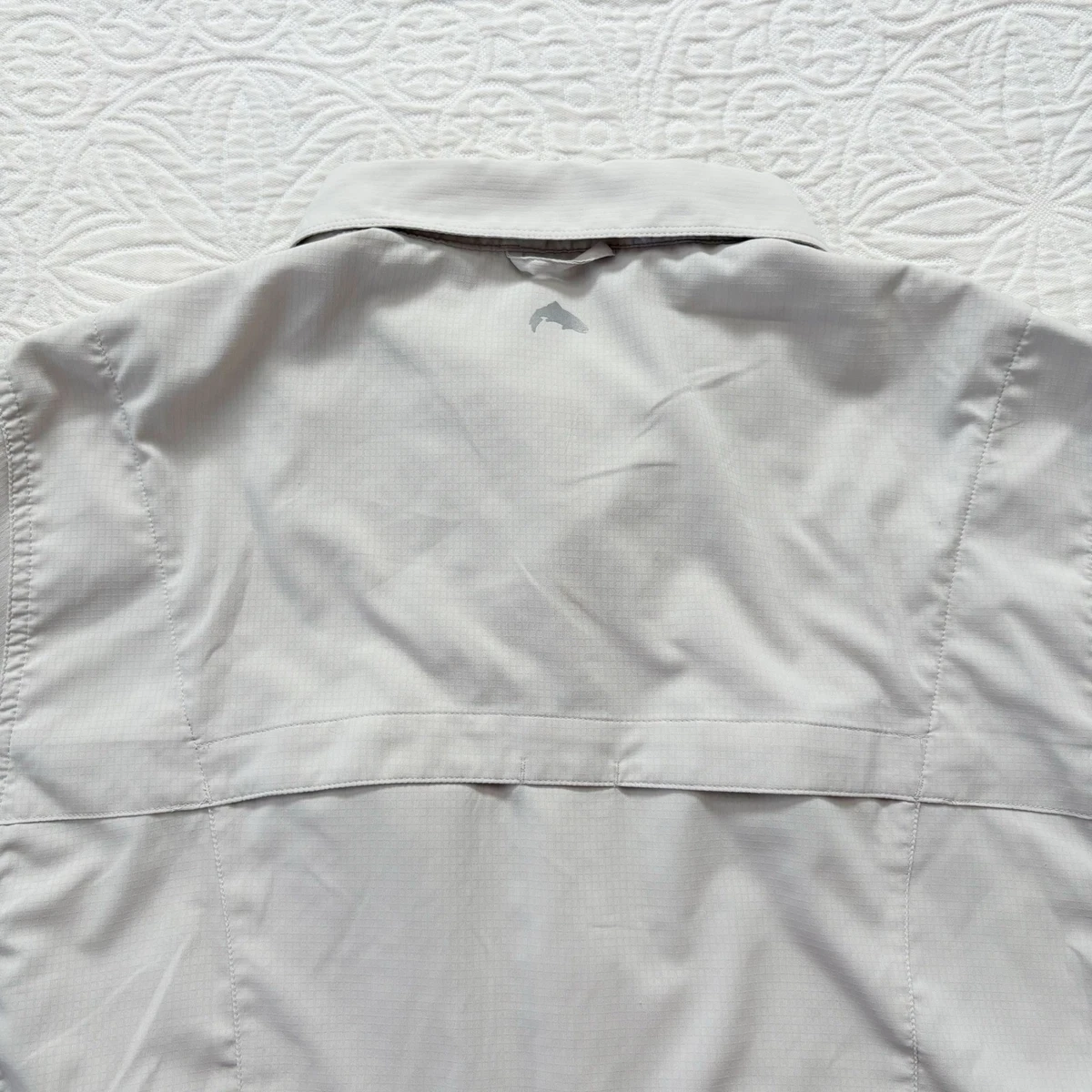 Camisa de pesca Simms Bugstopper Intruder Bicomp para hombre, hueso XL