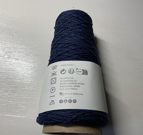Katia Yarn - Blue Jeans III - 1x100g 95% Recycled Cotton 5% Polyester Navy 106 - Picture 11 of 20