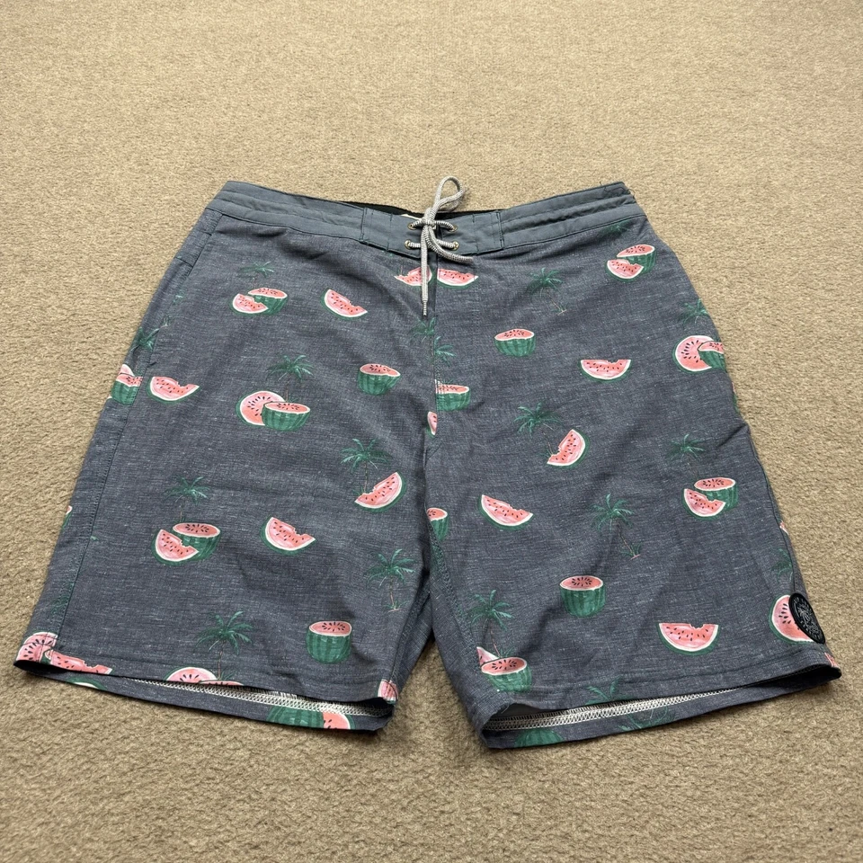 Pantalones cortos de natación Rip Curl para hombre talla 32 gris sandía AOP Lay Days Foto 2 de 4