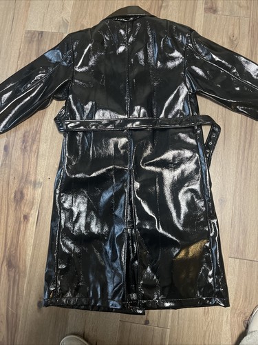 ZARA WOMAN NWT FW23 STEVEN MEISEL TRENCH COAT WITH BELT BLACK 3548/990 XS-S# Al - Picture 18 of 18