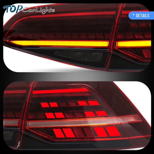 VLANDRed LED Tail Lights For 2015-2017 Volkswagen VW Golf 7 MK7 W/Sequential - Picture 8 of 17