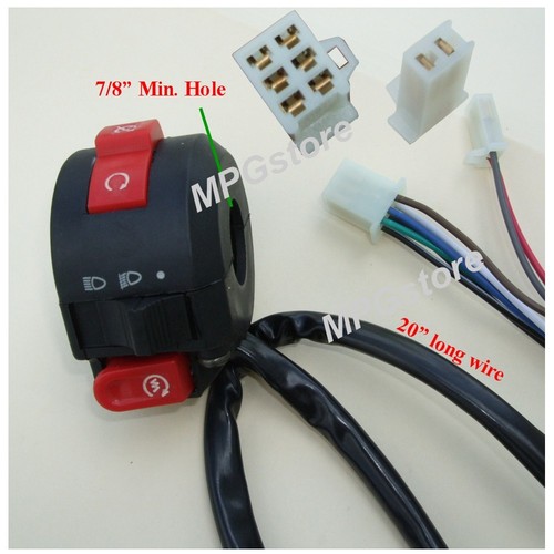 Start Light Kill Left Handlebar Switch 50cc-250cc ATV Dirt Pit Bike Go Kart Quad - Picture 1 of 4