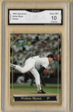 1993 Spectrum Baseball NOLAN RYAN Promotional Promo Card Graded GMA 10 GEM MT