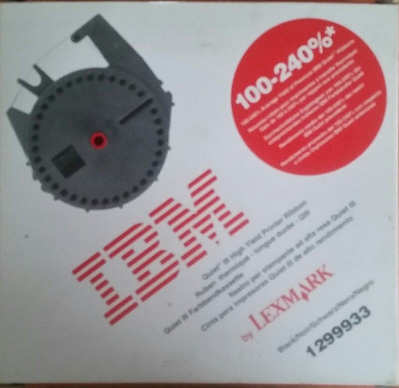 1x LEXMARK Farbband 1299933 black Quiet III >> für IBM Quickwriter ...