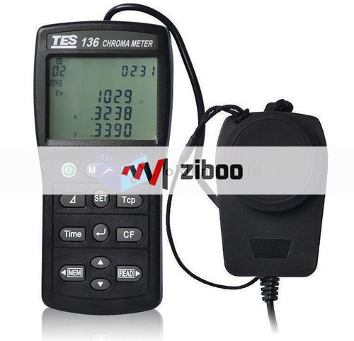 TES-136 CHROMA METER TESTER Triple Display 4-digit LCD Reading✦Kd - 第 1/5 張圖片
