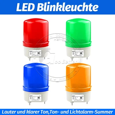 LED Blinkleuchte Warnlicht Blitzleuchte Rundumleuchte Buzzer - AC/DC - Bild 1 von 4