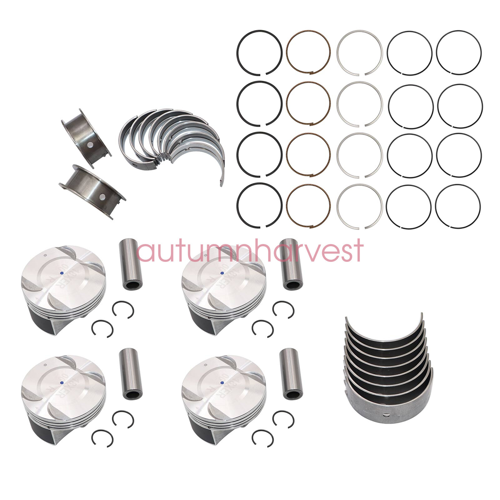 Main Rod Bearing & Piston & Rings Fit For 201118 Chevy Sonic Cruze