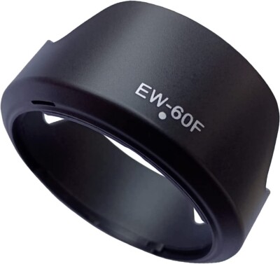EW-60F Lens Hood for Canon EOS R7 RF-S 18-150mm F3.5-6.3 is STM, EF-M 18-150mm