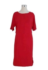 Boden Women Dress Red Sheath Business Work Straight NEW $129.00 Size 4 L Small