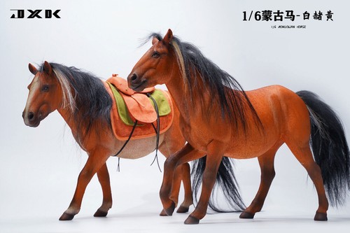 JXK 1/6 Mongolian Horse Model Animal Mongolica Figure Gift Toy Collector Decor - Picture 21 of 75