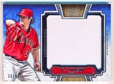 2012 Topps Five Star C.J. Wilson Jumbo Jersey #JJR-CW (33/92)