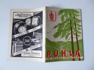 Broschur, Führer durch Ruhla und Umgebung, Köllner, DDR 1953, Inserate - Bild 1 von 4