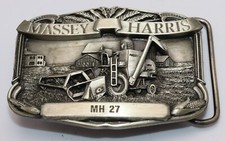 1986 Massey Harris MH 27 Combine Belt Buckle 741 of 5000 Iowa Premium  Specialt