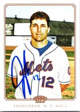 Jeff Francoeur autographed baseball card (New York Mets) 2010 Topps 206 #235