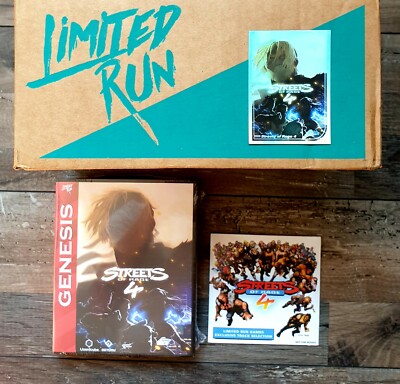 Streets Of Rage 4 ''Genesis'' Steelbook Edition Limited Run Games #332 + OST PS4