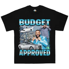 Budjet Approved T-Shrit DJ Khaled, Funny Meme T-shirt Vintage Bootleg, Retro Tee