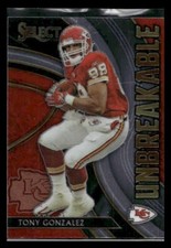 2020 Panini Select #U25 Tony Gonzalez Unbreakable Kansas City Chiefs