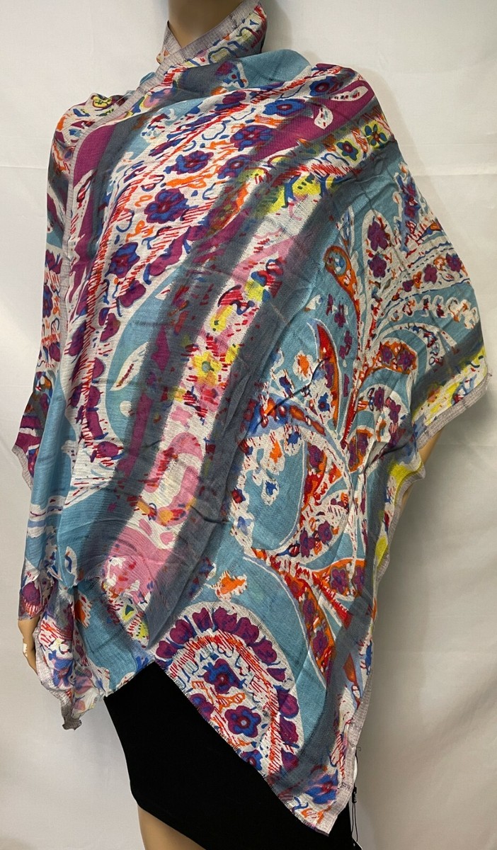 Tolani Garden B-Denim Scarf 15104 27