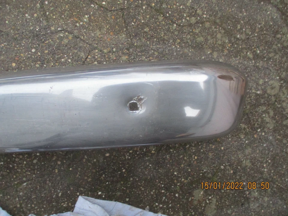 Opel Kapitän P2.6 Chrom Stoßstange vorne links front bumper left - Bild 3 von 4