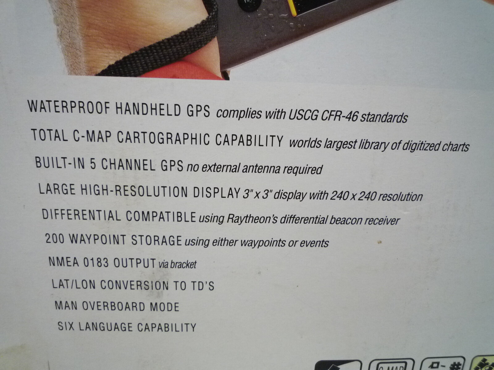 RAYTHEON MARINE COMPANY Raystar 198 Handheld GPS Chartplotter ~ Brand New in Box
