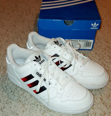 Adidas Originals Continental 80 Stripes Retro White Mens Trainers GY3148 UK  UK