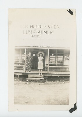 Vintage Photo Two Fun Ladies 7 Up D. Huddleston Lum Abner Pine Ridge AR 1940s