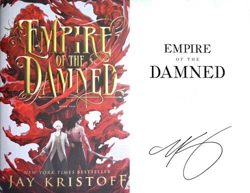 Jay Kristoff~SIGNED IN PERSON~Empire of the Damned~1st/1st+Photos! Vampire Bk 2