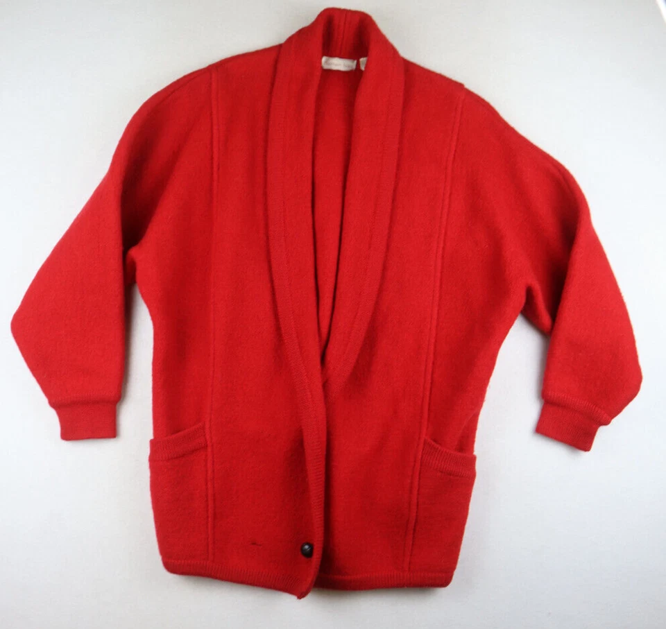 Suéter grueso de lana pesada rojo talla 78 de Northern Isles vintage para mujer Foto 2 de 4