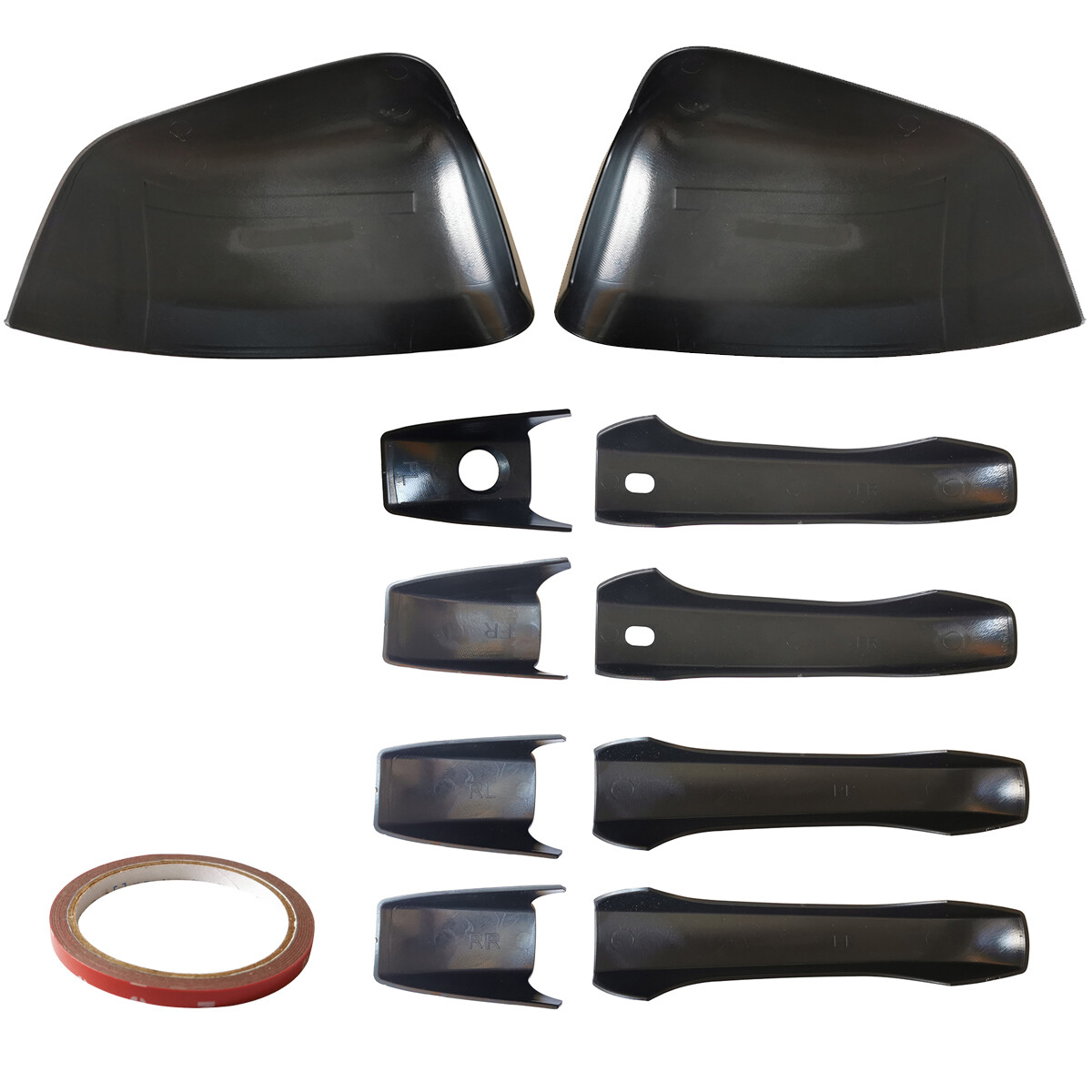 For Jeep Grand Cherokee & Dodge Durango Black Mirror & Door Handle