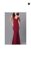 prom dresses long mermaid red Dress, Sz.S, New